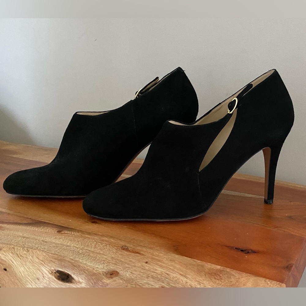 Nine West Suede Bootie Heels